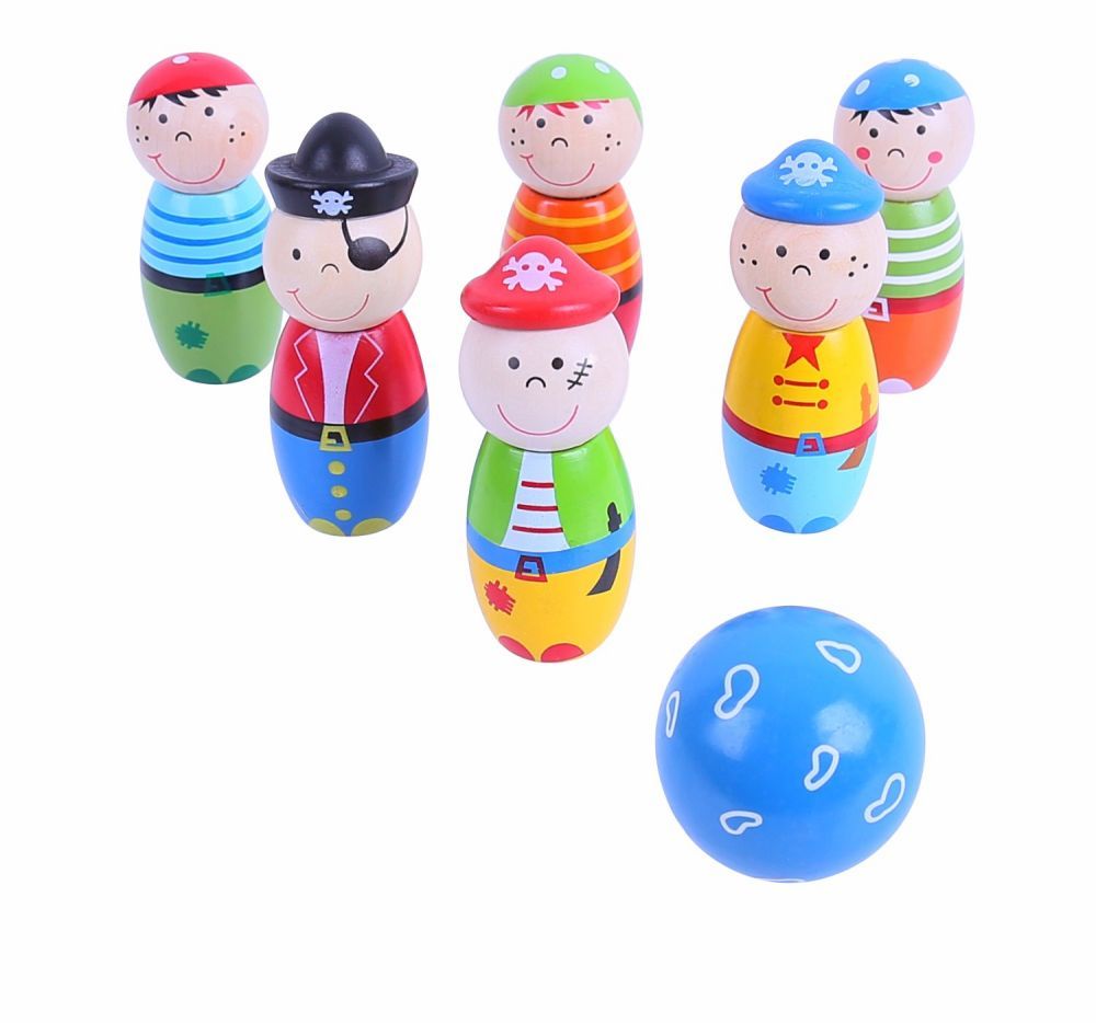 Drewniane kręgle Piraci Drewniane kręgle Piraci