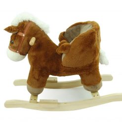 Konik na biegunach z fotelikiem