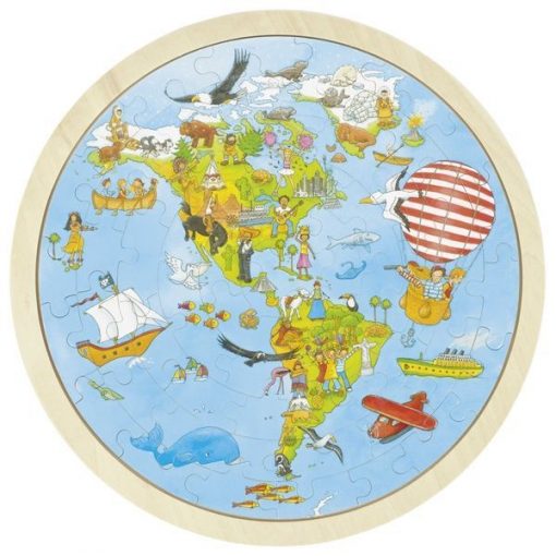 Puzzle dwustronne Mapa świata