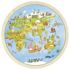 Puzzle dwustronne Mapa świata