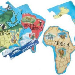 Puzzle podłogowe Mapa świata
