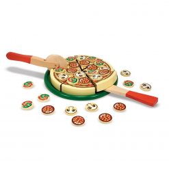 Drewniana pizza do krojenia i układania