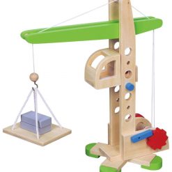 Drewniany dźwig konstrukcyjny