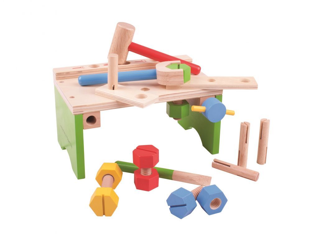Drewniany warsztat do wbijania i skręcania | ZabawkiRozwojowe.pl Drewniany warsztat do wbijania i skręcania | ZabawkiRozwojowe.pl