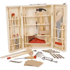 Półprofesjonalny drewniany zestaw narzędzi w walizce | ZabawkiRozwojowe.pl