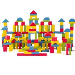 Drewniane klocki w wiaderku 200