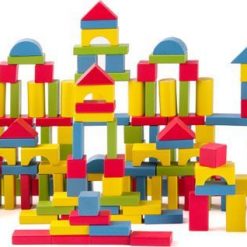 Drewniane klocki w wiaderku 200