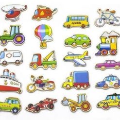 Drewniane magnesy Pojazdy