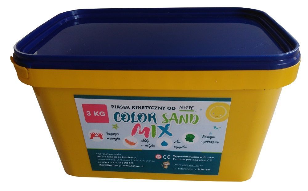 Piasek kinetyczny w 3 kolorach Piasek kinetyczny w 3 kolorach