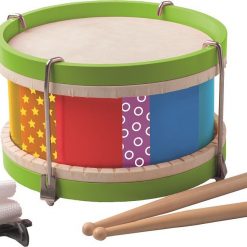 Kolorowy bębenek na pasku - zabawka muzyczna | ZabawkiRozwojowe.pl