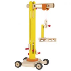 Ogromny dźwig drewniany