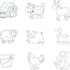 2w1 Pieczątki i układanka Na farmie