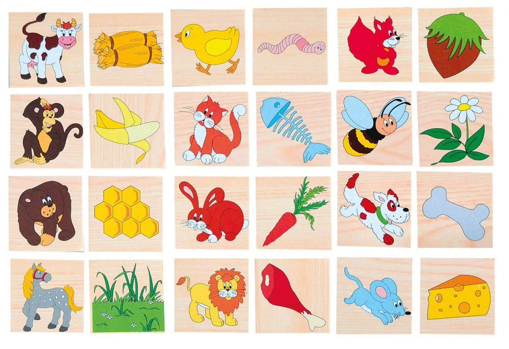 Puzzle Kto co zjada Puzzle Kto co zjada