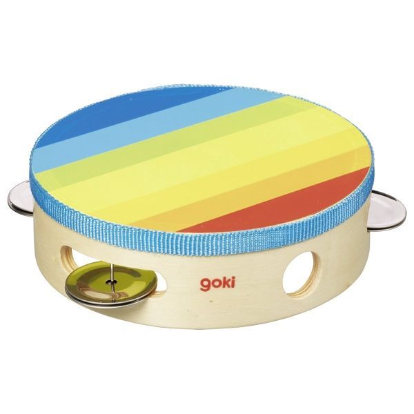 Drewniany tamburyn Tęcza Drewniany tamburyn Tęcza - zabawka kreatywna | ZabawkiRozwojowe.pl