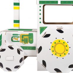 Tekturowy traktor do złożenia