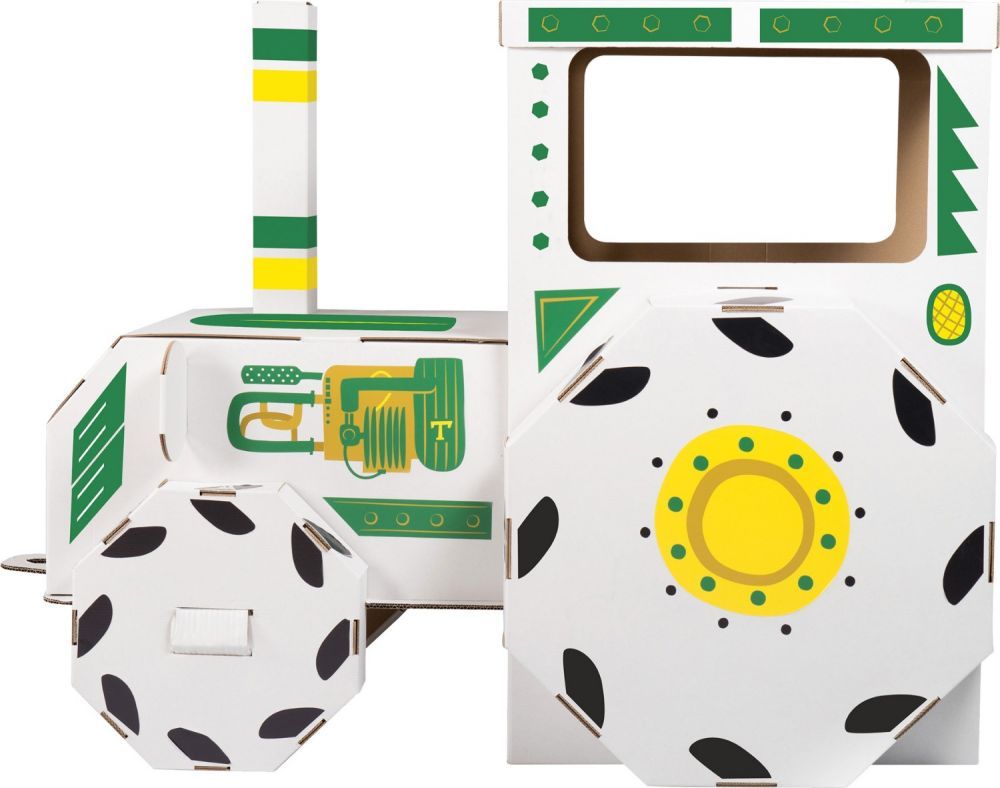 Tekturowy traktor do złożenia Tekturowy traktor do złożenia