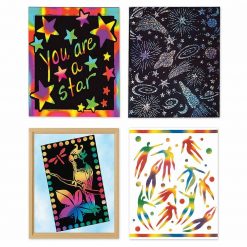 Zestaw tęczowych zdrapek 4w1