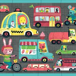 Zestaw grubych puzzli Na ulicy