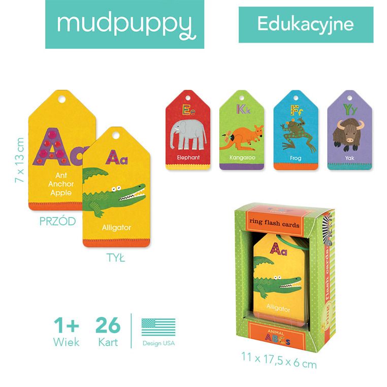 Karty do nauki alfabetu Zwierzęta Karty do nauki alfabetu Zwierzęta