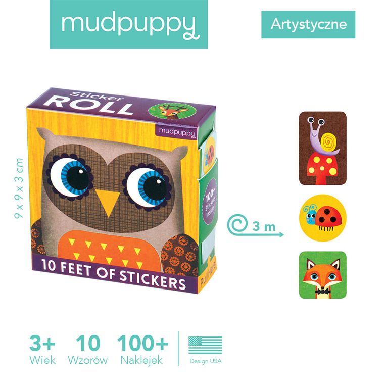 Naklejki na rolce Leśne zwierzęta Naklejki na rolce Leśne zwierzęta