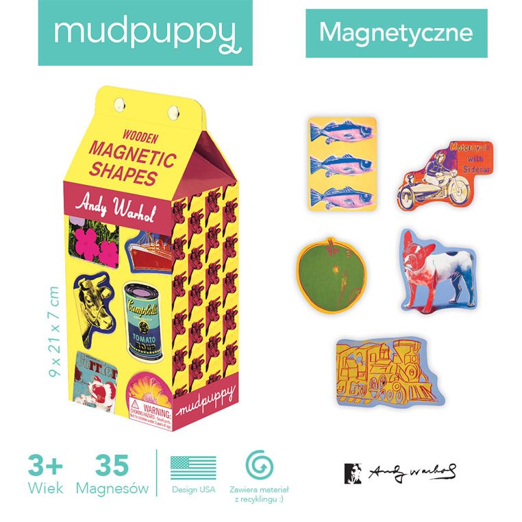 Drewniane magnesy Andy Warhol Drewniane magnesy Andy Warhol