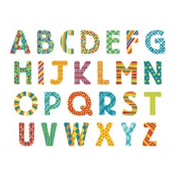 Drewniane magnesy Wielkie litery