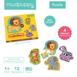 Puzzle sensoryczne Zwierzęta Dżungli