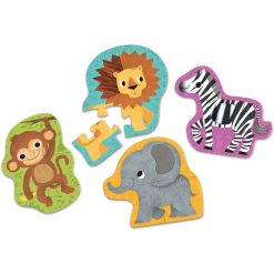Puzzle sensoryczne Zwierzęta Dżungli