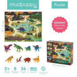 Puzzle z figurkami Dinozaury