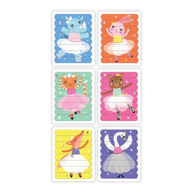 Puzzle patyczki Tańczące baletnice Puzzle patyczki Tańczące baletnice