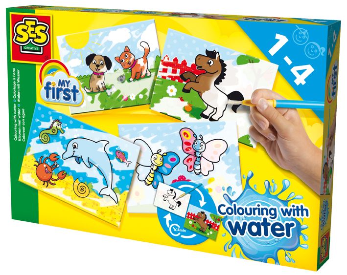 Malowanie z wodą Zestaw kreatywny moje pierwsze malowanie z wodą SES Creative | ZabawkiRozwojowe.pl