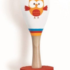 Drewniany marakas z sówką Lou