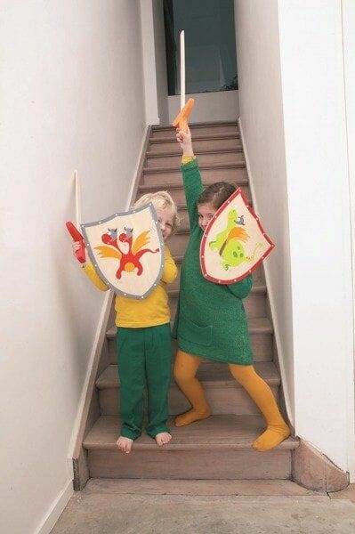 Tarcza i miecz Czerwony smok Tarcza i miecz Czerwony smok