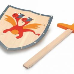 Tarcza i miecz Czerwony smok