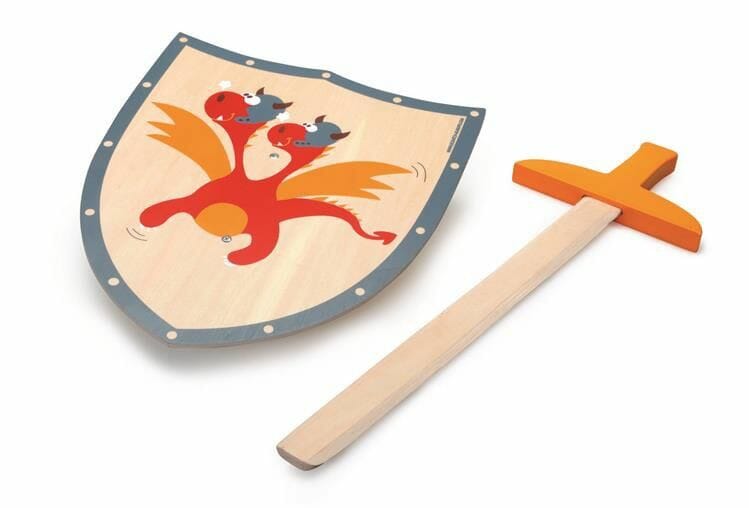 Tarcza i miecz Czerwony smok Tarcza i miecz Czerwony smok