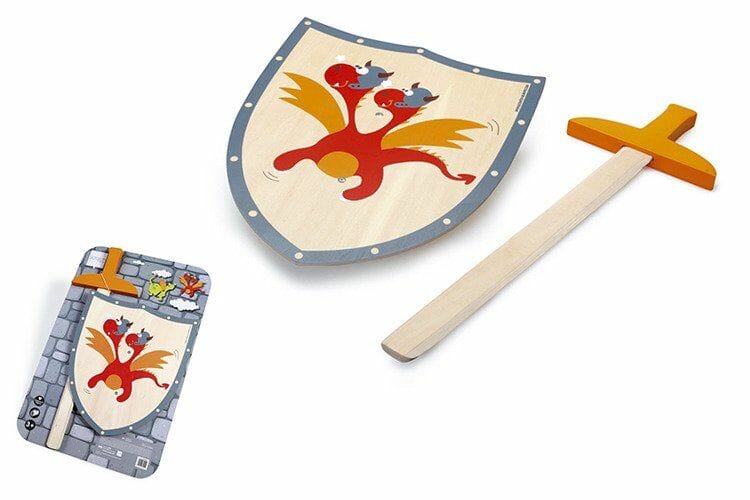 Tarcza i miecz Czerwony smok Tarcza i miecz Czerwony smok