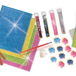 Kreatywny brokatowy zestaw