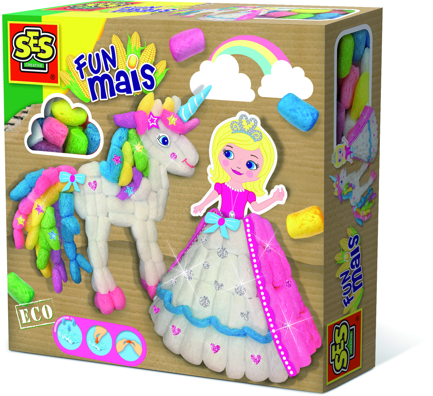 Księżniczka i jednorożec Funmais - Księżniczka i jednorożec, SES Creative - zabawka plastyczna | ZabawkiRozwojowe.pl