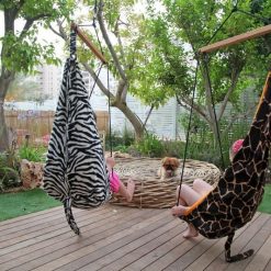 Bujany fotel-huśtawka Zebra