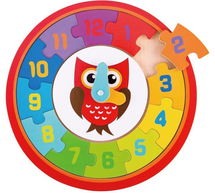 Edukacyjny zegar z sową Edukacyjny zegar z sową