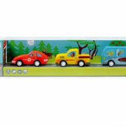 Zestaw trzech samochodzików Pull