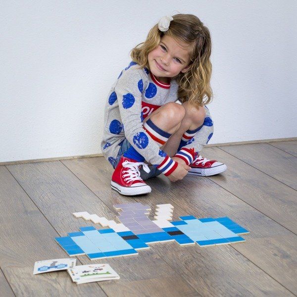 Pixel Art Drewniana mozaika Pixel Art Drewniana mozaika