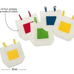 Kolorowe worki do skakania
