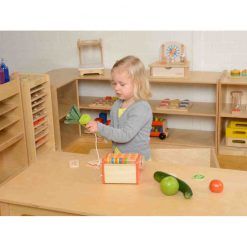 Drewniana kasa sklepowa