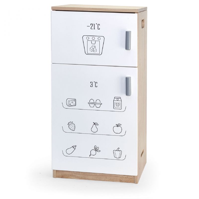 Drewniana lodówkozamrażarka Drewniana lodówkozamrażarka