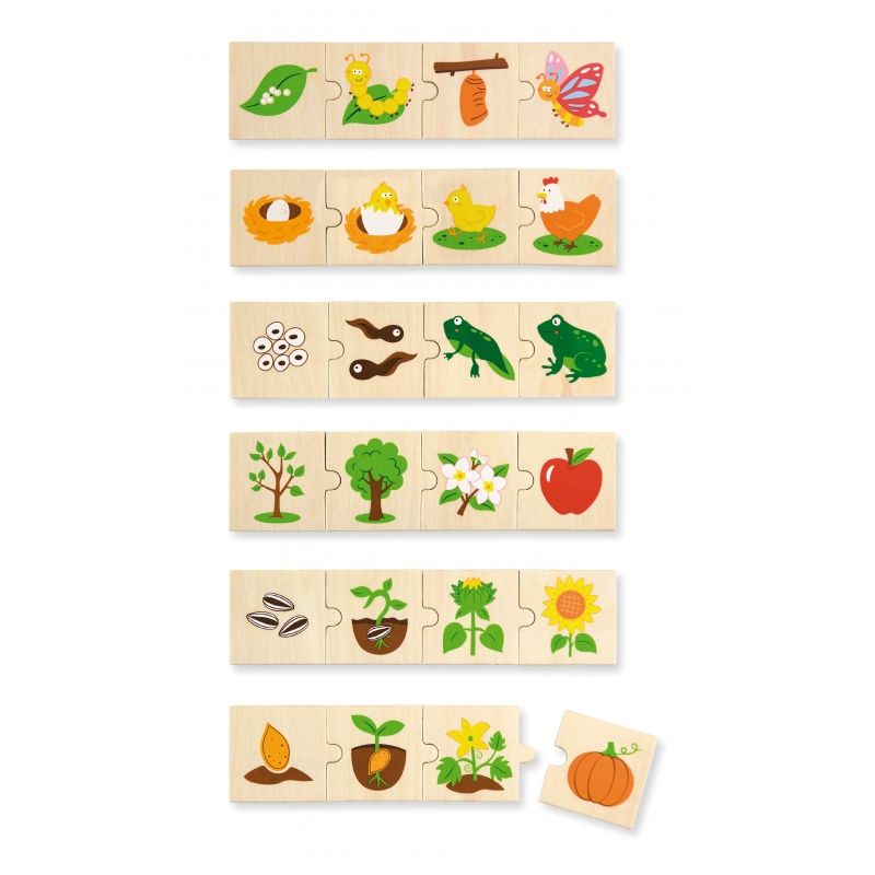 Puzzle Rosnące rośliny i zwierzęta Puzzle Rosnące rośliny i zwierzęta