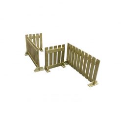 Drewniany płotek długi