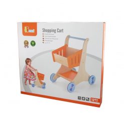 Drewniany wózek sklepowy