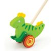 Drewniany Pchacz Dinozaur