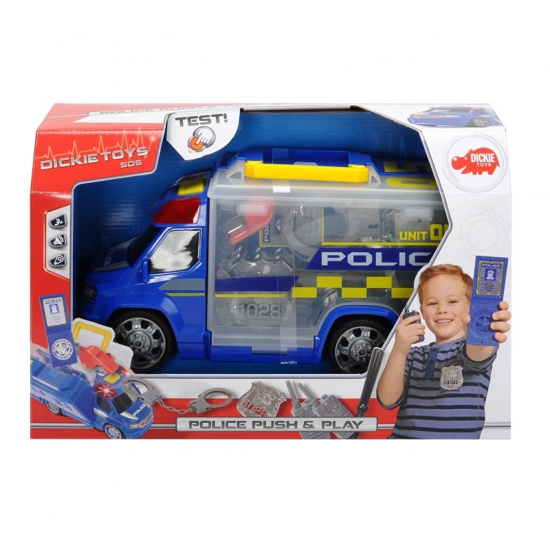 Policyjny van z zestawem akcesoriów Policyjny van z zestawem akcesoriów